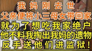 我妈刚去世！父亲便将小三母女带回家！就为了想吃我家绝户！他不料我掏出我妈的遗物！反手送他们进监狱！#生活經驗 #情感故事 #深夜淺讀 #幸福人生