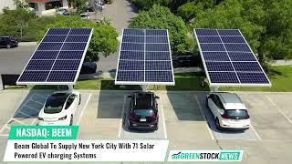 Beam Global $BEEM To Supply New York City With 71 Solar-Powered EV charging Systems