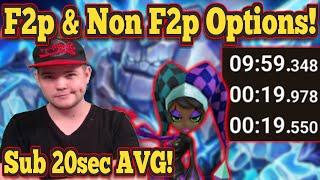 Sub 20sec Avg GBah With Buffed Luna F2p and Non F2p Options Showcased - Summoners War
