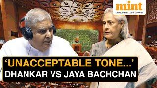 Rajya Sabha War Of Words Between VP Jagdeep Dhankar Jaya Bachchan  Your Tone Is Not Right...