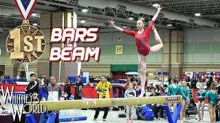 Whitney Bjerken  2nd Level 10 Gymnastics Meet  Bars & Beam Champion