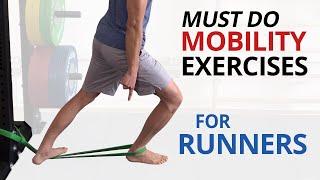 4 Essential Mobility Exercises for RUNNERS Core Ankles Knees & Hips