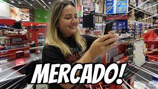 A JÚLIA CONVERSOU COM OUTRA + COMPRAS NO MERCADO *muita coisa faltando*