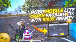 PUBG MOBILE LITE CRASH PROBLEM FIX 1000%  HOW TO SOLVE CRASH PROBLEM IN PUBG LITE  PUBG LITE CRASH