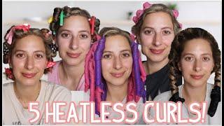 TESTING 5 HEATLESS CURLS METHODS SO YOU DONT HAVE TO  Short Medium and Long Hair