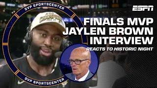 NBA Finals MVP Jaylen Brown reacts to winning Celtics 18th NBA Championship   SC with SVP