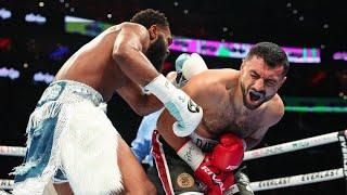 JARON BOOTS ENNIS forces DAVID AVANESYAN out in five rounds to retain his IBF welterweight belt.