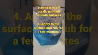How to remove paint from any smooth surface. Please like and subscribe