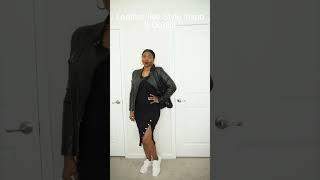 Watch me style my leather-like pieces 3 Ways - How to wear leather and faux leather #shorts