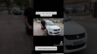 How to open the bonnet on a Suzuki Swift. #drivingexam #drivinginstructor #suzukiswift