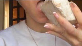 ASMR Chalk eating  Crunchy sounds   Clay Crunch  Elex ASMR