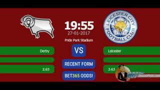 Derby vs Leicester PREDICTION by 007Soccerpicks.com