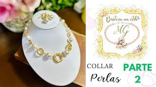 COLLAR DE PERLAS  Collar de perlas en alambrismo PARTE 2 