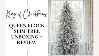 KING OF CHRISTMAS QUEEN FLOCK SLIM TREE REVIEW 