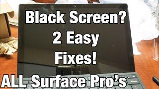 All Surface Pros How to Fix Black Screen 2 Easy Fixes