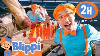 BLIPPI Drives A REAL MONSTER TRUCK   Blippi and Meekah Best Friend Adventures