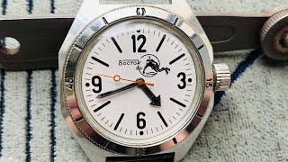 Collectible Watch VOSTOK amphibian Dude in Bubble Chistopol made in USSRWOSTOK Scuba Diving 2409 SU