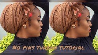 EASY TURBAN TUTORIAL  NO PINS