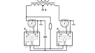 Преобразователь из оптопары TLP250 очень простая и мощная схема с 12 на 220 вольт 50 Гц.