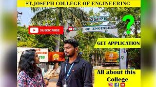 St.Joseph Engineering college The College Tour  Getapplication