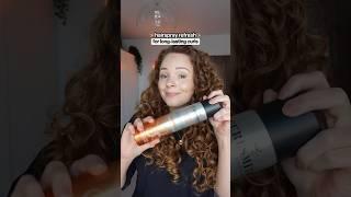 Did you know you can refresh curls with hairspray? #curlyhairtips #curlyhairroutine