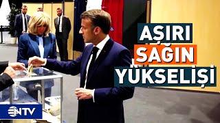 Fransa Seçimlerinde İlk Turu Aşırı Sağ Kazandı  NTV