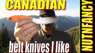 Fave Canadian Belt Knives KOA Yukon