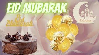 Eid Mubarak Banner Balloons। Muslim Islamic Festival Party Decorations