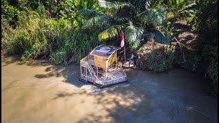 5 Hari kameramen berburu dirakit cari ikan dimuara sungai saat musim banjir & cari buah #KOOKIKO