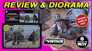 Star Wars The Vintage Collection Blurrg & The Mandalorian  Review & Diorama