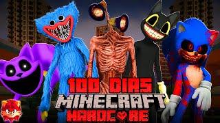 SOBREVIVÍ 100 días en un Apocalipsis de CREEPYPASTAS en Minecraft HARDCORE y esto es lo que sucedió