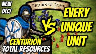 ELITE CENTURION Return of Rome vs EVERY UNIQUE UNIT Total Resources  AoE II DE