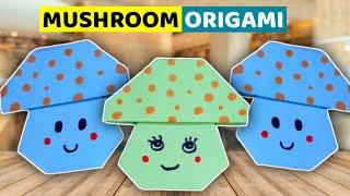 origami mushroom  how to fold paper into mushroom origami   DIY origami