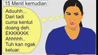 Comic Toilet  Mama muda cantik alami susah buang air besar