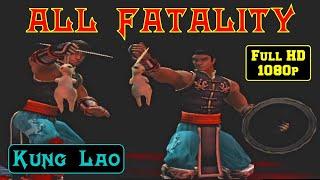 All of Kung Laos Fatality Attack - Mortal Kombat Shaolin Monks Kung Lao Fatality Full HD 1080p