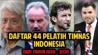 44 Pelatih Timnas Indonesia dari masa ke masa 1938 - 2020