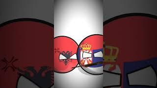 Eternal Enemies  Serbia vs Albania #countryballs #country #serbia #albania #europe #balkans