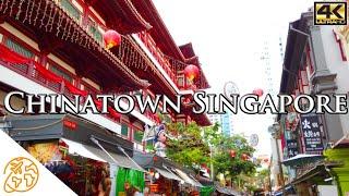 Chinatown Singapore 4k Walking Tour China Market