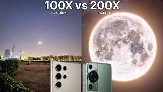 Samsung Galaxy S24 Ultra VS Huawei P60 Pro Live Zoom Test Comparison
