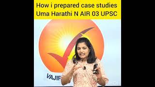 How i prepared case studies for ethics by Uma Harathi N AIR 03 #ias #upsc#ips#lbsnaa #iasmotivation