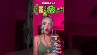 MUKBANG GREEN FOOD  #mukbang #asmr #challenge #green