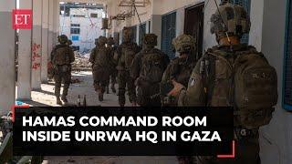 Hamas command room inside UNRWA HQ in Gaza IDF finds drone weapons caches and more