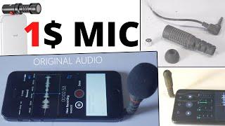 DIY RECORDING MIC FOR 1$ BETTER THAN 100$ MIC - LEARN HOW TO MAKE A QUALITY AUDIO  MIC LIKE RODE