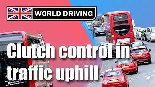 Clutch Control in Traffic Uphill - How to Drive a Manual Car in Start Stop Traffic