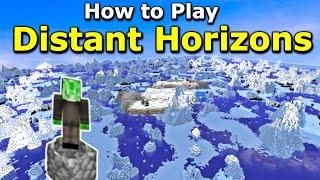 How to Play MINECRAFT DISTANT HORIZONS IN 1.20 Minecraft has never looked this good