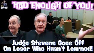 Defendant Gets A Tough Lesson From Judge Stevens