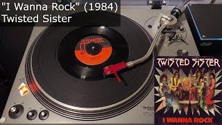 I Wanna Rock With Music Video Intro - Twisted Sister Atlantic 1984 45 RPM Vinyl rip