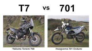 T7 vs 701   Yamaha Tenere 700 vs Husqvarna 701 Enduro