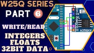 W25Q FLASH Memory  Part 6  How to WriteRead Integers floats and 32 bit data