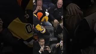 Somebody stealing puck from a kid